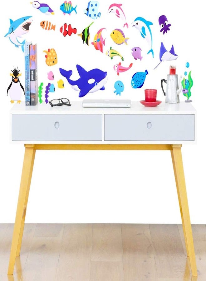 Parshya Kawaii 3D Puffy Stickers for Kids, 3D Stickers for Craft Book & Scrapbook, Self-Adhesive Kawaii Stickers Set, Cute Stickers for Girls and Boys(Random Theme) (Fish, 2) - Image 5